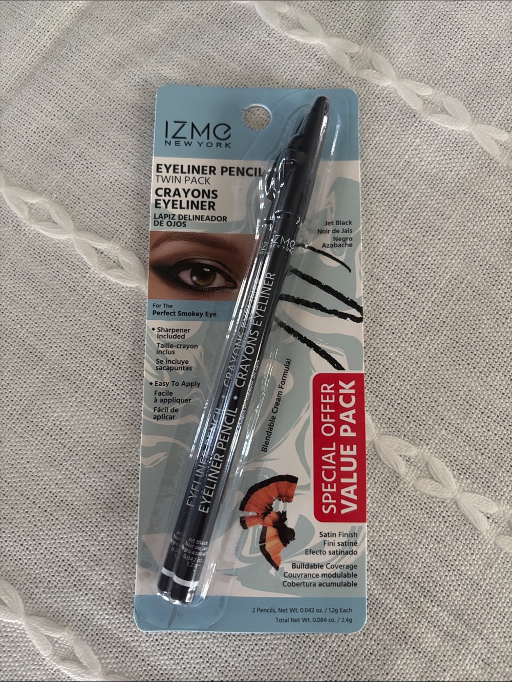 Jet Black Eyeliner Pencil Twin Pack